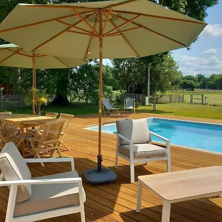 Maison Neuve Avec Piscine Chauffee, 4 Kms De Contis Dom wakacyjny